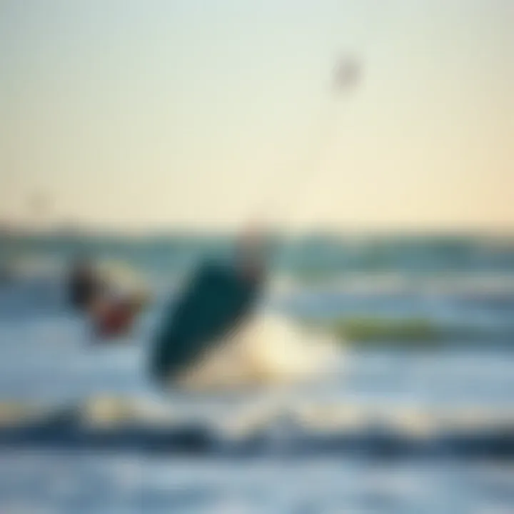 Kite Surfers Enjoying the Waves Together A group of kite surfers enjoying the waves