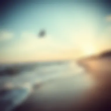 Perfect Kitesurfing Shoreline Scenic shoreline ideal for kitesurfing adventures