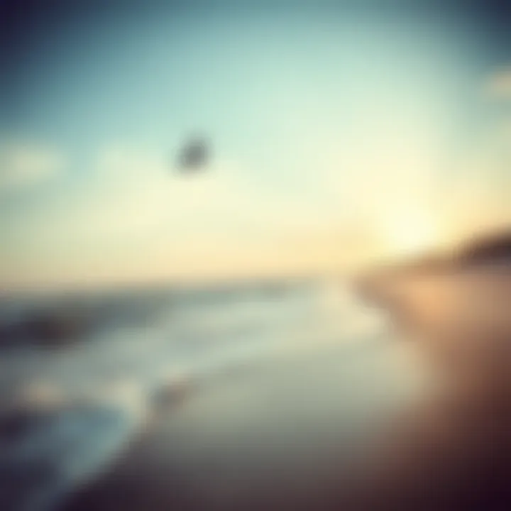 Perfect Kitesurfing Shoreline Scenic shoreline ideal for kitesurfing adventures