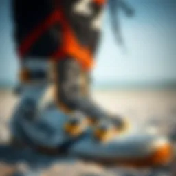 Close-up view of Liquid Force boots showcasing advanced design features.