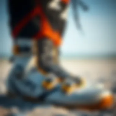 Innovative Design Features of Liquid Force Boots Close-up view of Liquid Force boots showcasing advanced design features.