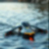 A sleek lite efoil gliding over water