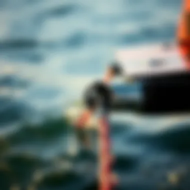 Innovative Hydrofoil Technology Close-up of the hydrofoil mechanism