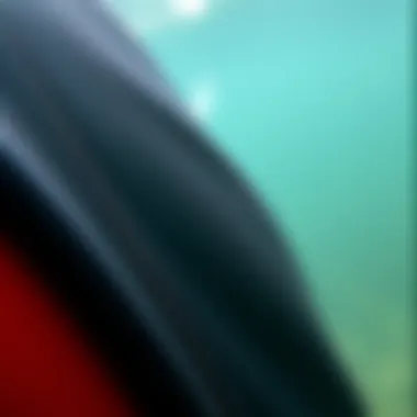 Innovative Sustainable Materials for Wetsuits Close-up of sustainable materials used in neoprene-free wetsuits