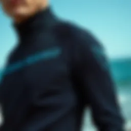 Close-up of Ocean Rodeo Dry Suit showcasing fabric texture