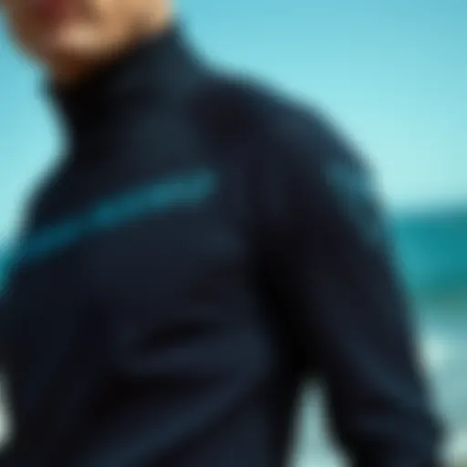 Close-up of Ocean Rodeo Dry Suit showcasing fabric texture