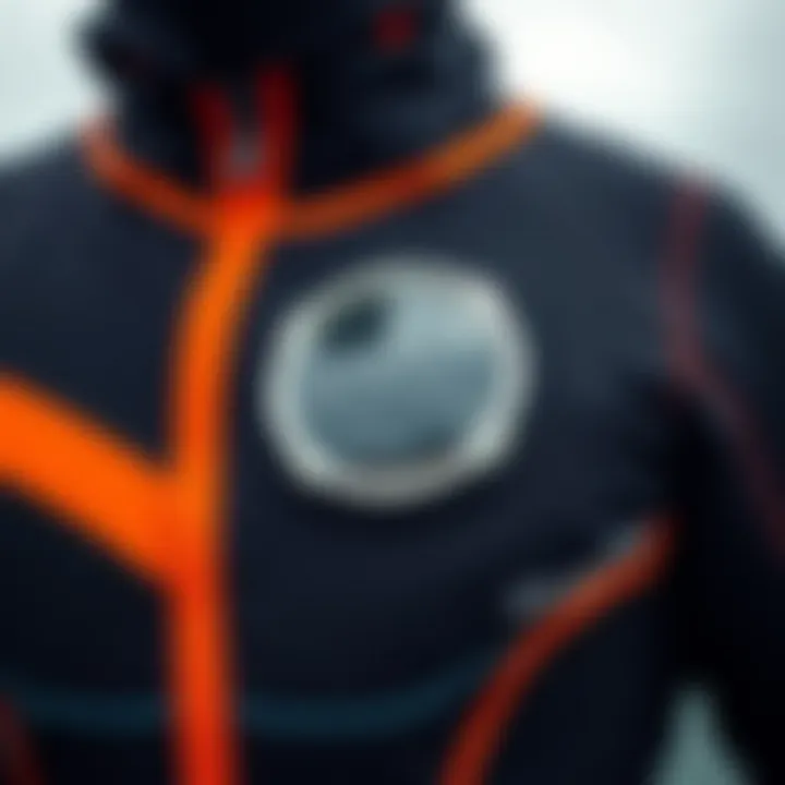 Sealing System of the Ocean Rodeo Dry Suit Detailed view of the sealing system on the Dry Suit