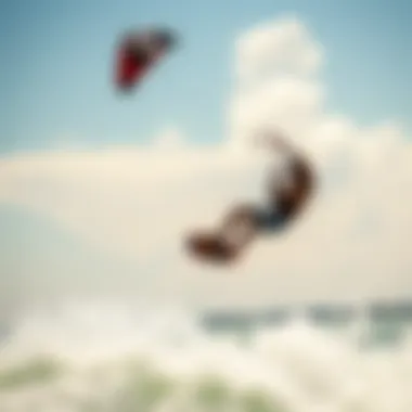 Predator Kites in Action: Performance Unleashed A dynamic kiteboarding scene featuring a predator kite in action.