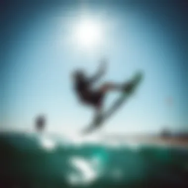 Competitive Edge: Predator Kites in Tournaments A competitive kiteboarding event highlighting the use of predator kites.