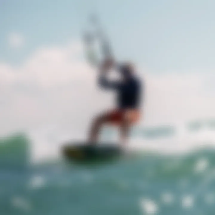 Waves and winds ideal for kiteboarding at Sant'Antioco's beach