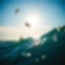 Kiteboarder soaring above the waves at Shell Point Beach