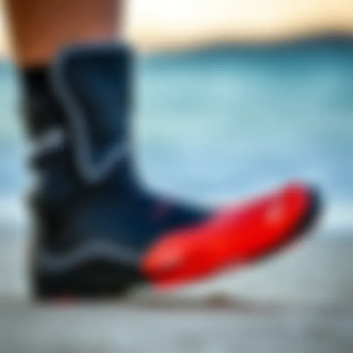 Achieving the Perfect Fit with Split Toe Booties Close-up of a split toe bootie demonstrating proper fit