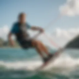 Vibrant kiteboarding action on St. Lucia Bay
