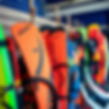 Kitesurfing Gear Collection Kitesurfing gear collection on display