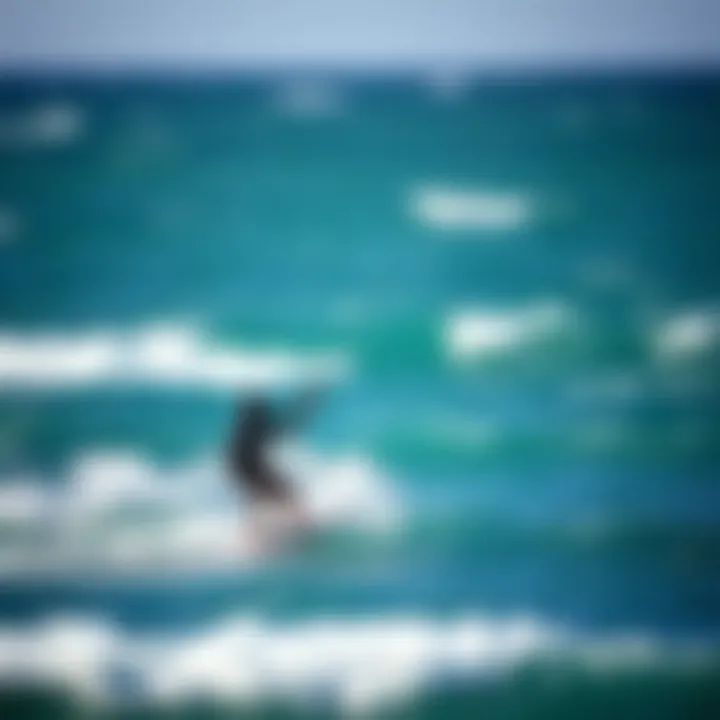 Mastering the Waves: Techniques of Kiteboarding Kitesurfers navigating the waves with skill