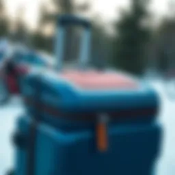 Dakine suitcase showcasing innovative design features