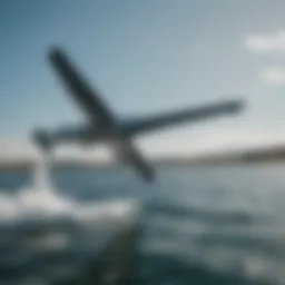 A sleek efoil gliding over water