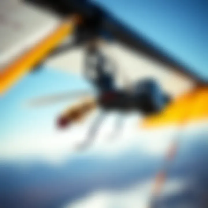 Close-up of fly efoiling technology components