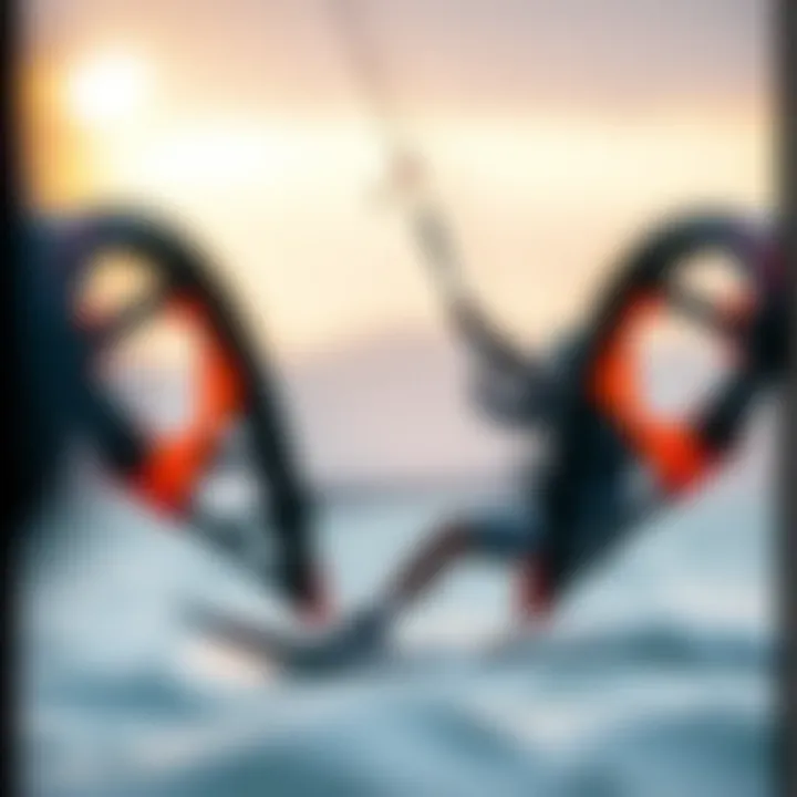 Kiteboarding Gear Essentials Illustration showcasing gear selection for optimal kiteboarding performance