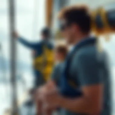 Sailing Techniques Instruction An instructor demonstrating sailing techniques to eager learners