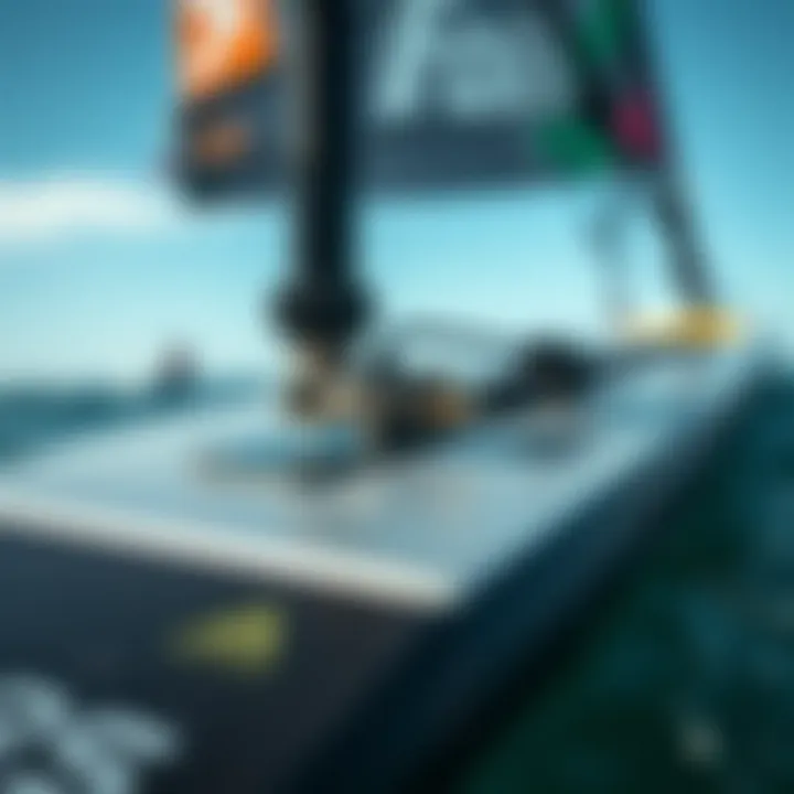 Close-up of foil components highlighting engineering features.