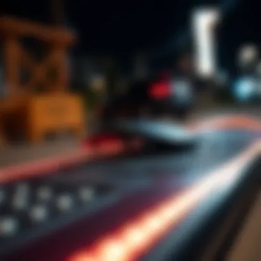 Technological Marvel: The Design of Hover Foil Boards Close-up of the intricate design and technology of a hover foil board