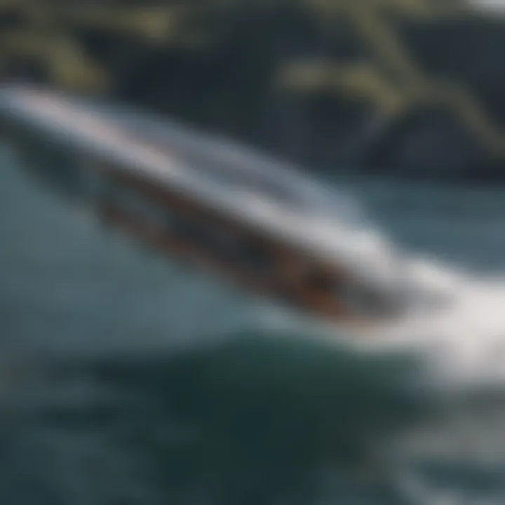 A detailed view of a hydrofoil kit showcasing its intricate design and components