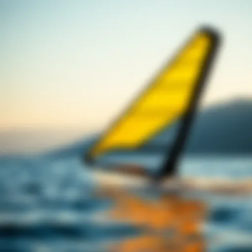 Innovative inflatable efoil on water showcasing its design