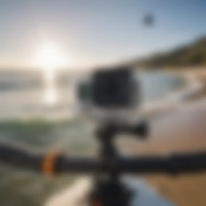 Different types of GoPro mounts for kitesurfing