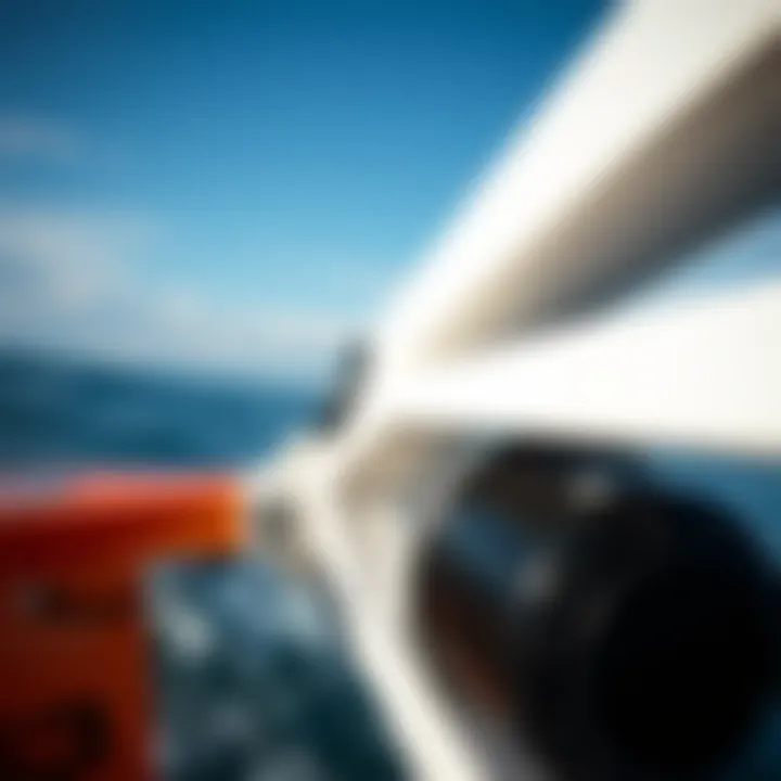 Close-up of efoil propulsion system