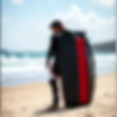 Sleek Design of the Mystic Board Bag Stylish Mystic Board Bag showcasing its sleek design