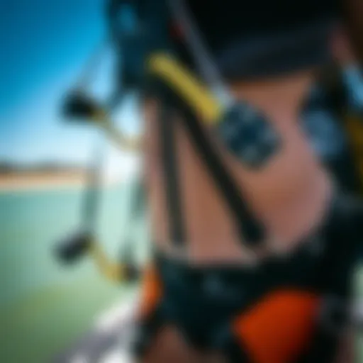 A close-up view of the Mystic Harness showcasing its intricate design and construction