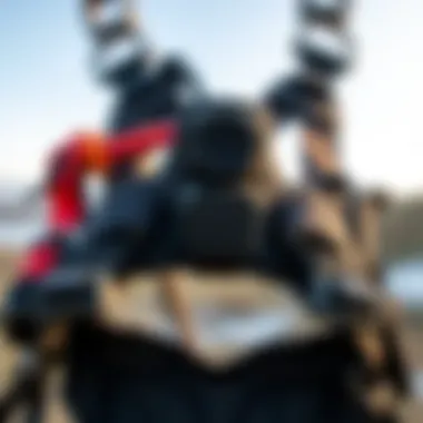 Innovative Design of Ozone Kiting Harness A detailed view of an Ozone kiting harness showcasing its innovative design.