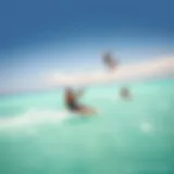 A stunning view of kiteboarders gliding over turquoise waters in Puerto Rico