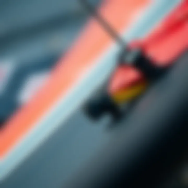 Quality Wing Foil Features Close-up of wing foil features showcasing quality and craftsmanship