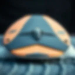 Detailed view of a wing surfer board showcasing its innovative design