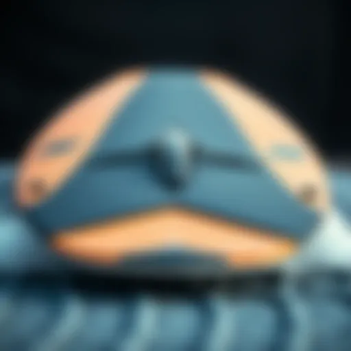 Detailed view of a wing surfer board showcasing its innovative design