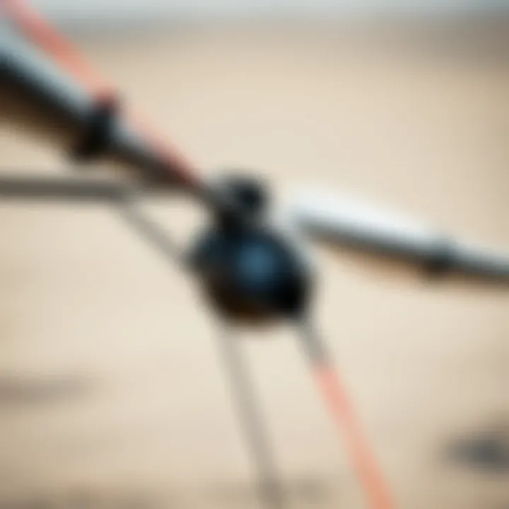 Close-up of the innovative technology used in a lite efoil