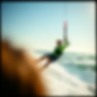 Sustainability in Kitesurfing Gear Choices An eco-friendly infographic illustrating the benefits of sustainable kitesurfing practices