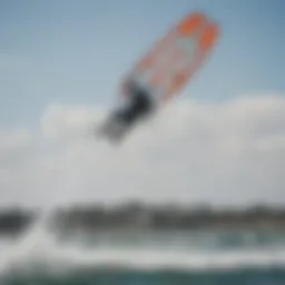 Cabrinha Switchblade kite in action during a kiteboarding session