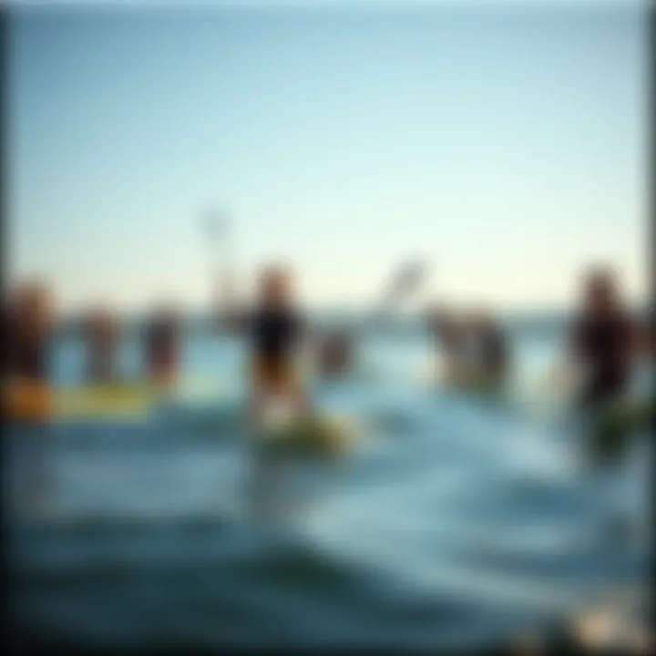 Community Engagement in Wake Foil Electric Culture A vibrant community of wake foil electric enthusiasts enjoying the water