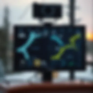 Understanding Weather Radar Data for Better Forecasting Weather radar data display on a screen