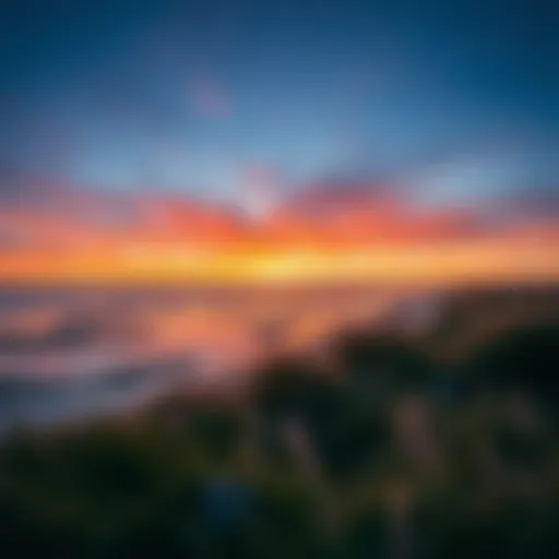 Sunset Over Zeeland's Coastline A breathtaking view of Zeeland's coastline at sunset, showcasing the serene beauty of the Dutch seaside.