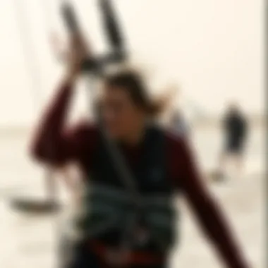 Vibrant kiteboarding scene in Zeeland with enthusiasts enjoying the sport