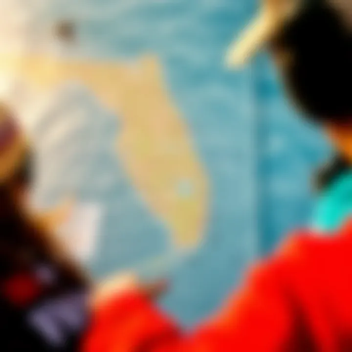 Detailed map showcasing key kiteboarding locations