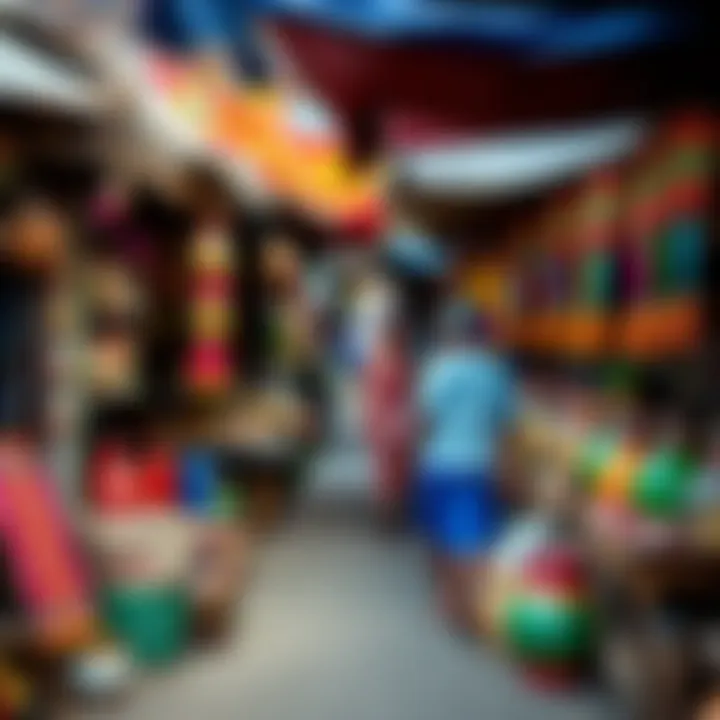 Explore the Vibrant Local Market in Watamu Local market scene in Watamu with vibrant colors and cultural artifacts