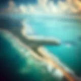 Aerial view of Watamu coastline showcasing pristine beaches and turquoise waters