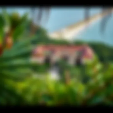 Fort Clinch Amidst Natural Beauty Aerial view of Fort Clinch surrounded by lush greenery and coastline