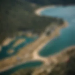 Detailed layout of Frisco Campground for kiteboarding