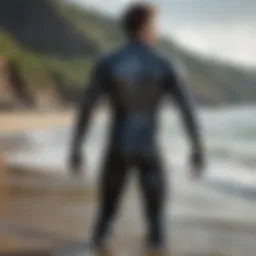 Wetsuit material showcasing flexibility and durability